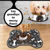 Hixingo Dog and Cat Bowl Mat, Absorbent Non-Slip Washable Pet Feeding Mat, Pink, 40 x 60 cm view 2
