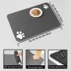 Hixingo Dog and Cat Bowl Mat, Absorbent Non-Slip Washable Pet Feeding Mat, Pink, 40 x 60 cm view 3