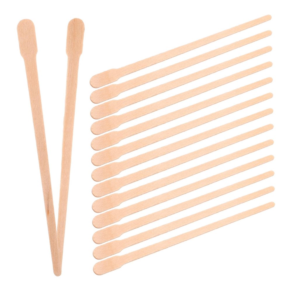 VICASKY 100-Piece Wooden Waxing Spatula Set