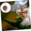 CIYODO Hamster Hanging House with Coconut Shell and Metal view 2