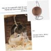 CIYODO Hamster Hanging House with Coconut Shell and Metal view 4