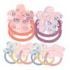 BUGUUYO 10-Piece Dog Hair Ties with Flower Decor view 1