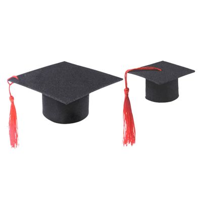 BUGUUYO Pet Photo Props - 2-Pack Graduation Caps