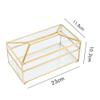 Rectangular Transparent Glass Tissue Box Holder, Type 2 view 4