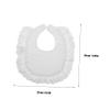Vaguelly White Cotton Bibs, U-Shaped, Soft and Comfortable, Reliable Drool Protection for Babies and Toddlers During Feeding view 2