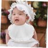 Vaguelly White Cotton Bibs, U-Shaped, Soft and Comfortable, Reliable Drool Protection for Babies and Toddlers During Feeding view 4