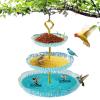 Outdoor Hanging Bird Bath, 3-Tier Garden Tray view 1