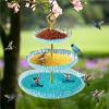 Outdoor Hanging Bird Bath, 3-Tier Garden Tray view 3