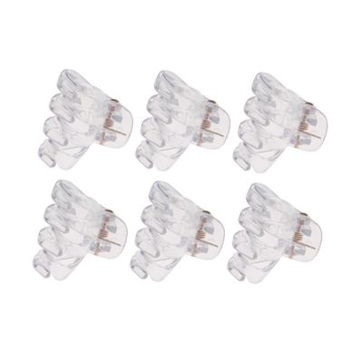 Small Octopus Hair Claws, 24-Piece Plastic Set
