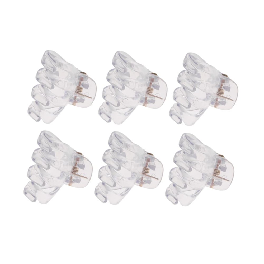 Small Octopus Hair Claws, 24-Piece Plastic Set