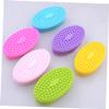 Yellow Silicone Shower Brush for Babies, Gentle for Bathing view 2