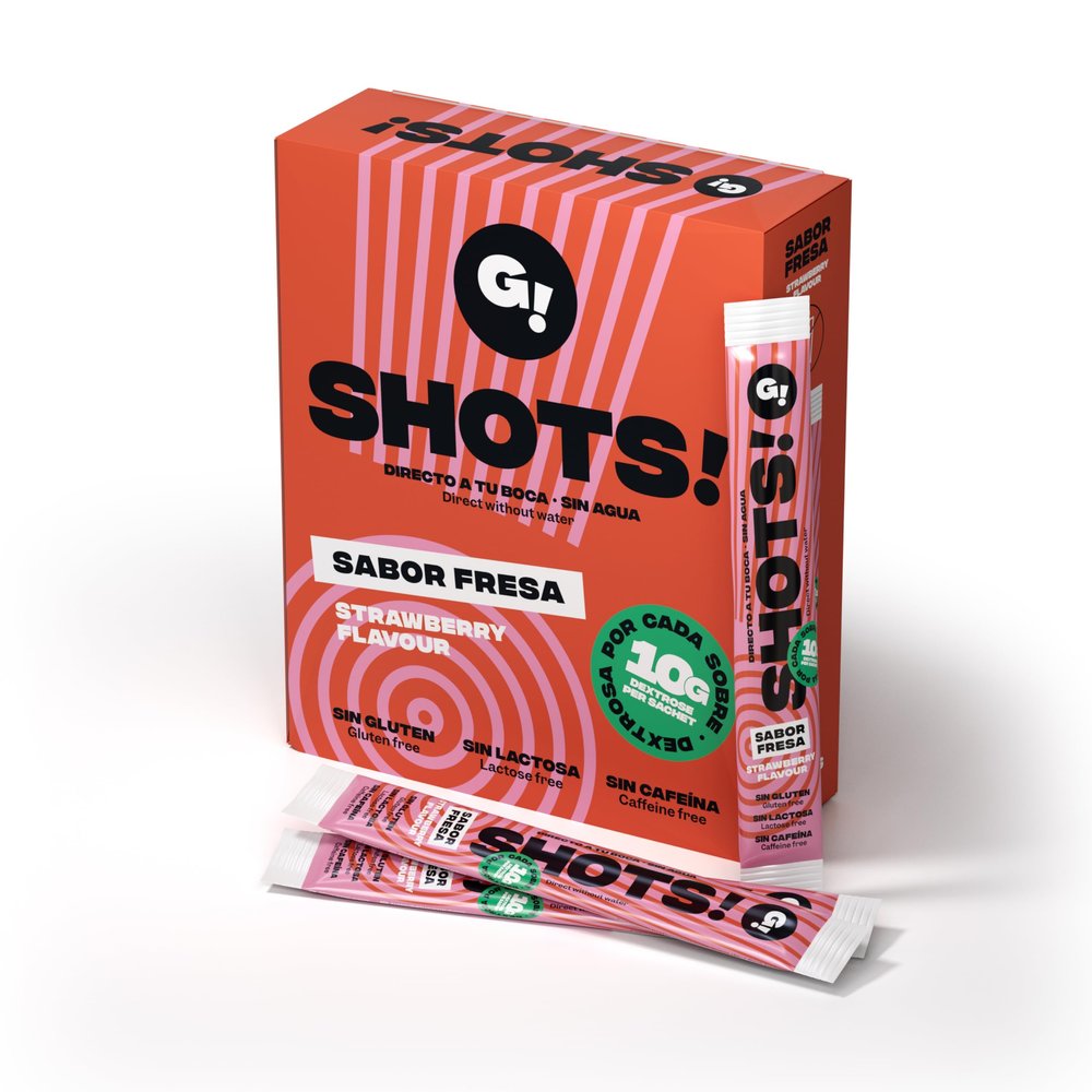 SHOTS Glucose for Hypoglycemia, Strawberry, Fast-Acting (10 x 10 g Sachets)