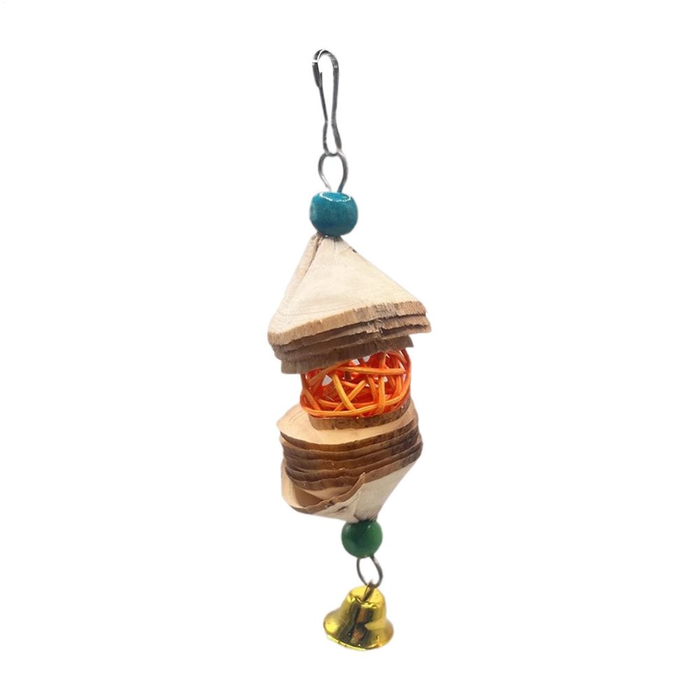 Gnrique Parrot Chew Toy, Hangable Bite Supplies for Parakeets, Cockatiels, Lovebirds & Finches, Interactive Cage Accessory for Healthy Beak Maintenance, 5.91 x 1.57 in