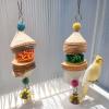 Gnrique Parrot Chew Toy, Hangable Bite Supplies for Parakeets, Cockatiels, Lovebirds & Finches, Interactive Cage Accessory for Healthy Beak Maintenance, 5.91 x 1.57 in view 2