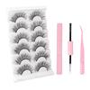 Reusable Cat-Eye False Eyelashes, Natural-Looking Faux Mink, 7 Pairs, B5510 [FGJSTB5509] view 1