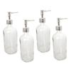 500 ml Glass Soap Bottle, White, Refillable view 1