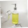 500 ml Glass Soap Bottle, White, Refillable view 2