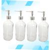 500 ml Glass Soap Bottle, White, Refillable view 3