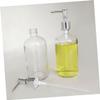 500 ml Glass Soap Bottle, White, Refillable view 4
