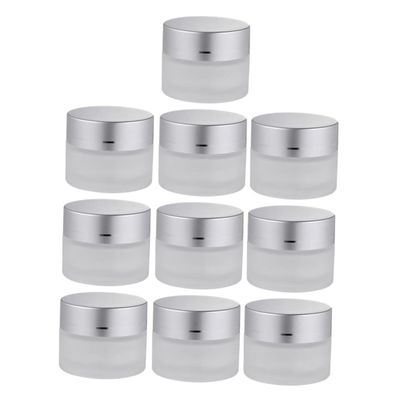 LIFKOME 10-Piece Glass Cosmetic Cream Jars