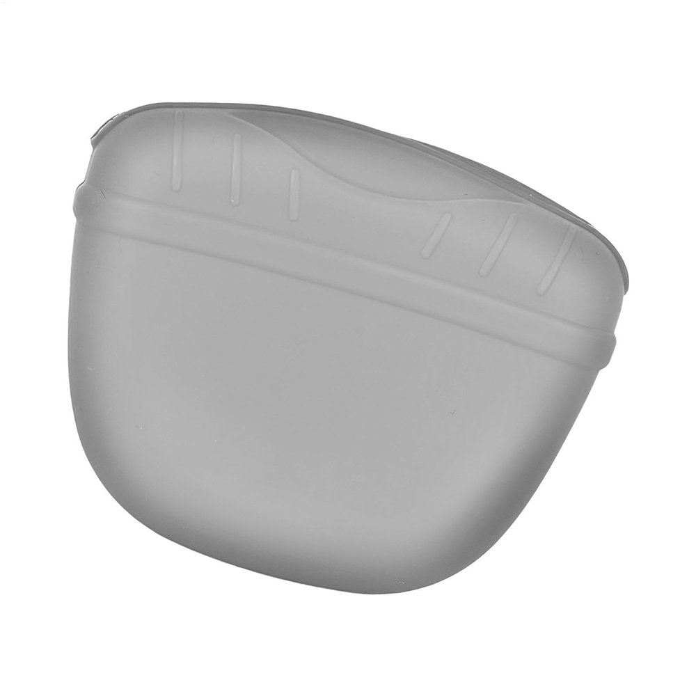 Silicone Dog Treat Bag with Clip, Waterproof Treat Pouch for Puppies and Outdoor Training