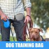 Silicone Dog Treat Bag with Clip, Waterproof Treat Pouch for Puppies and Outdoor Training view 3