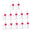 VICASKY 24 Refillable Plastic Lip Gloss Containers, Wine Glass Shape, Leakproof view 1