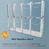 Generic Oxygen Storage Rack, Stainless Steel Gas Cylinder Organizer with Safety Chain, 15.7 x 7.9 x 15.7 in view 4