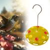 FewNvWa Outdoor Bird Waterer with Feeding Station, Yellow view 4