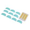 Eyelash Perm Curlers, Silicone Lash Lift Pads and Cover Strips, High Stability for Salon Use (Blue Pads + Yellow Cover Strips) view 2