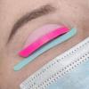 Eyelash Perm Curlers, Silicone Lash Lift Pads and Cover Strips, High Stability for Salon Use (Blue Pads + Yellow Cover Strips) view 3