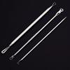 HZWMQDLF Double-Ended Acne Needle and Comedone Extractor Kit, Stainless Steel, 5-Piece, Style C view 4