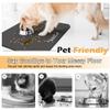 Surwin Super Absorbent Dog Feeding Mat, Quick-Drying, Non-Slip Bowl Mat, Gray Kitten, 9.20 x 30 cm view 2