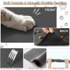 Surwin Super Absorbent Dog Feeding Mat, Quick-Drying, Non-Slip Bowl Mat, Gray Kitten, 9.20 x 30 cm view 4