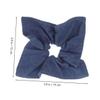 2-Pack Blue Retro Denim Fabric Hair Ties view 2
