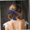 2-Pack Blue Retro Denim Fabric Hair Ties view 4