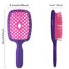 Maxmana Secret Detangling Hair Brush and Massage Comb, Violet-Red view 2