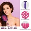 Maxmana Secret Detangling Hair Brush and Massage Comb, Violet-Red view 4
