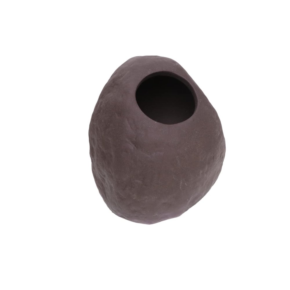 BESPORTBLE Aquarium Decoration Clay Pot for Shrimp and Small Fish, Brown, with Hiding Space