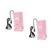 HEMOTON 2-Pack USB Baby Bottle Warming Sleeves, Pink Cotton view 4