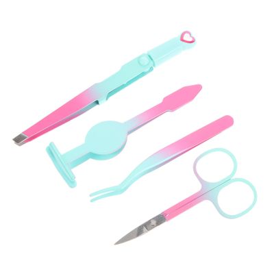 FOMIYES Travel-Friendly Eyebrow Tweezers Set