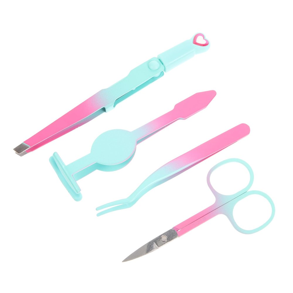 FOMIYES Travel-Friendly Eyebrow Tweezers Set