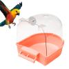 Parrot Bathing Tub - Clear Bird Cage Bath Box view 1