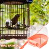 Parrot Bathing Tub - Clear Bird Cage Bath Box view 4