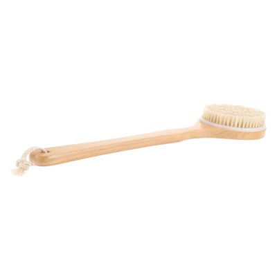 minkissy Long-Handle Back Bath Brush for Shower Exfoliation and Dry Brushing
