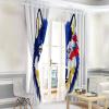 CECE&COLE Blackout Thermal Curtains, 2-Piece Set, H137 x W117 cm, Wolf Head Print view 2