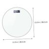 COLLBATH Digital Bathroom Scale with Automatic Function, ABS and Tempered Glass, 180 kg view 4