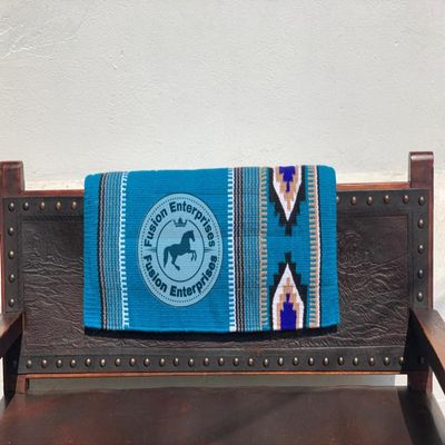 EQUIEMPRESS Western Ranch Saddle Pad, New Zealand Wool Top Wool Pad Sensor Flex (Adjustable), A-200, 34" x 38"