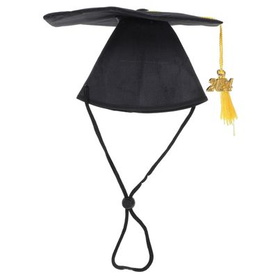 BRIGHTFUFU 2-Piece Pet Graduation Caps for Dogs and Cats