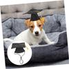BRIGHTFUFU 2-Piece Pet Graduation Caps for Dogs and Cats view 3